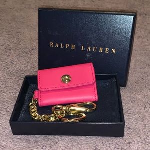 Ralph Lauren pink keychain